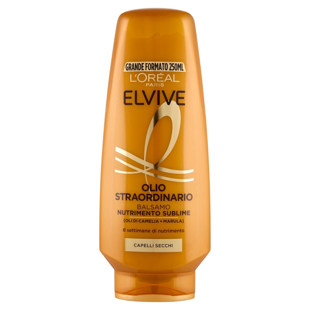 Elvive Olio Straordinario Balsamo Nutrimento Sublime, per Capelli Secchi, 250 ml
